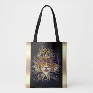 Bolsa Tote Máscara de mascarada vitoriana elegante gótica