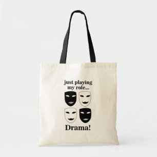 Bolsa Tote Máscara de Teatro Teatro Drama Ator de Teatro