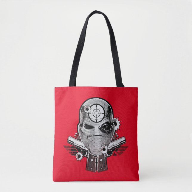 Bolsa Tote Máscara do pelotão | Deadshot do suicídio & arte (Frente)