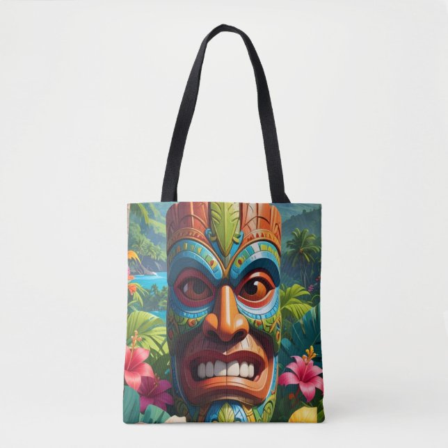 Bolsa Tote Máscara Tiki (Frente)