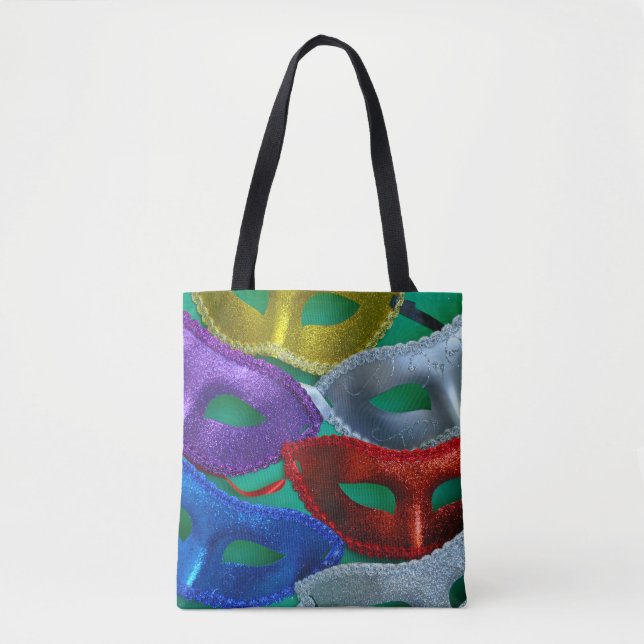 Bolsa Tote Máscaras coloridas (Frente)