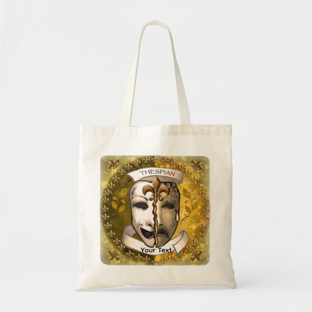 Bolsa Tote Máscaras de Ator Fleur De Lis (Frente)