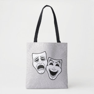 Bolsa Tote Máscaras de Teatro De Comédia E Tragédia