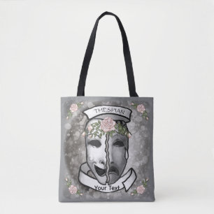 Bolsa Tote Máscaras Meias de Ator