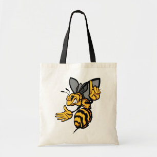 Bolsa Tote Mascote de Vespa Feroz Amarelo Irritado