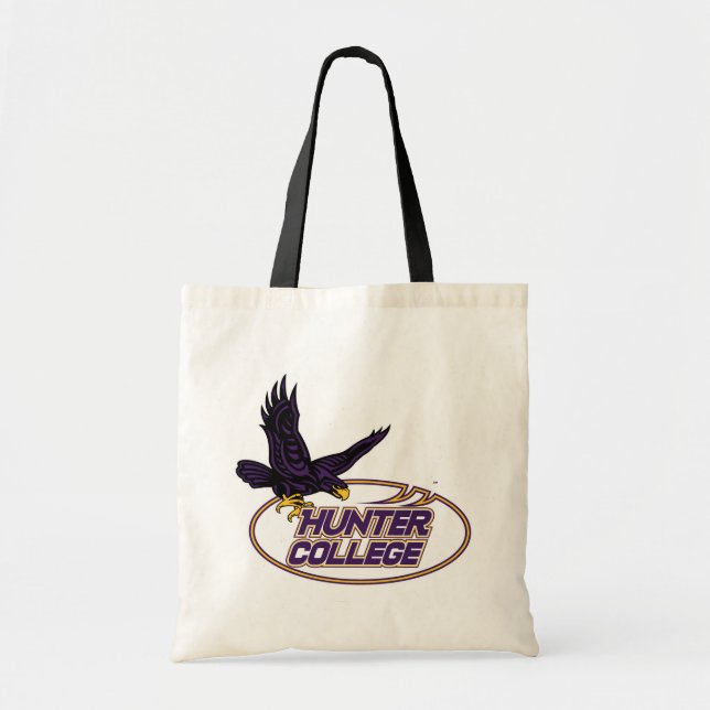 Bolsa Tote Mascote do Hunter College Hawks (Frente)