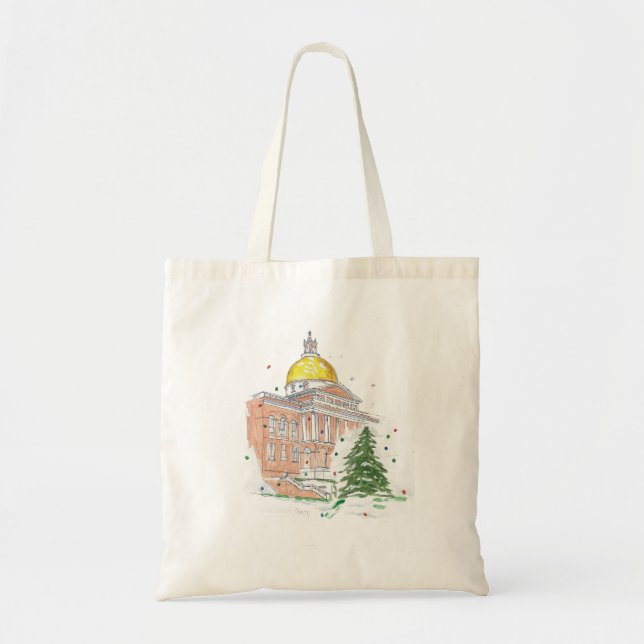 Bolsa Tote Massachusetts State House Tote Bag (Frente)