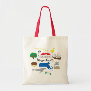 Bolsa Tote Massachusetts Tote Bag