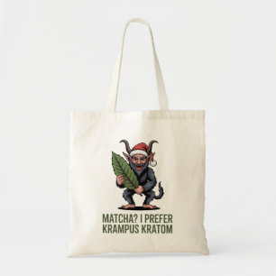 Bolsa Tote Matcha? Eu Prefiro Krampus Kratom Natal Divertido