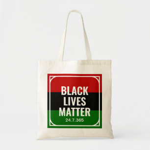 BOLSA TOTE MATÉRIA BLACK LIVES 24 7 365