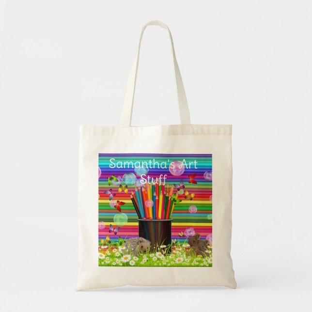 Bolsa Tote Material Escolar e Livros (Frente)