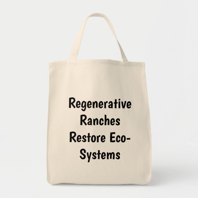 Bolsa Tote Material Natural "Restauração Regenerativa de Ranc (Frente)