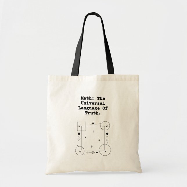 Bolsa Tote Math Universal Language | Truth & Logic Educator (Frente)