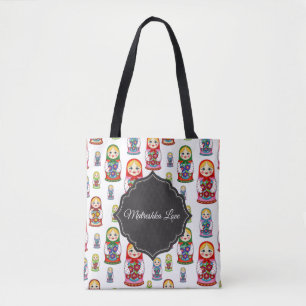 Bolsa Tote Matreshka personalizável