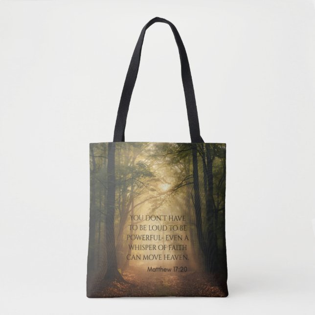 Bolsa Tote Matthew 17:20 (Frente)