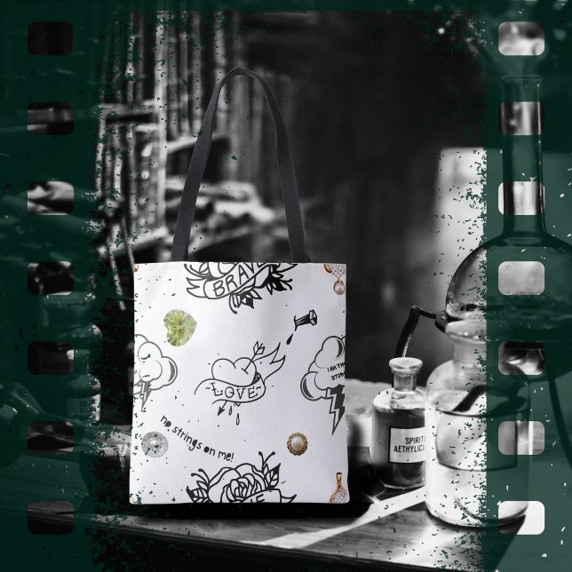 Bolsa Tote Mau e Boo-jee "I Am the Storm" Gótico (Criador carregado)