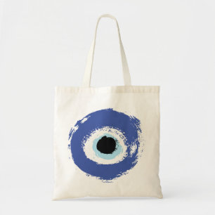 Bolsa Tote Mau Olho Artístico Azul Grego