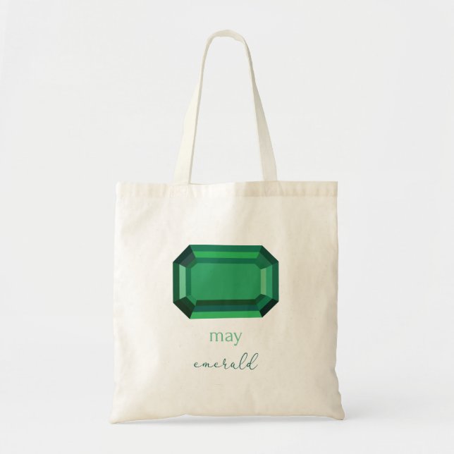 Bolsa Tote May Birthstone Emerald (Frente)
