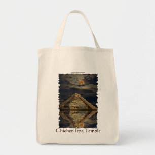 Bolsa Tote Mayan Chichen Itza Temple & Moon Tote Bag