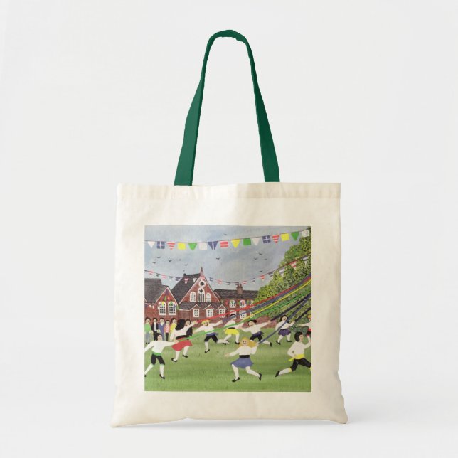 Bolsa Tote Maypole que dança 1991 (Frente)