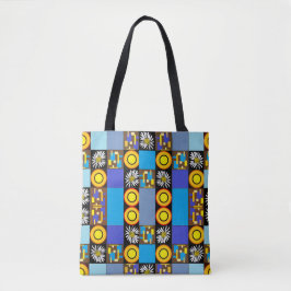 Bolsa Tote Mazipoodles Patchwork Quilt 3 Blue