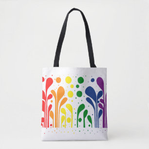 Bolsa Tote MCM Lollipop Floral Cor do arco-íris