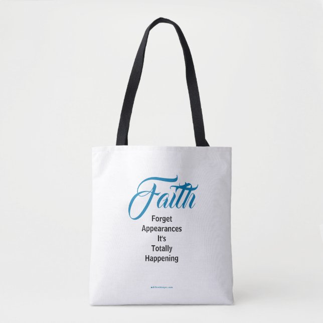 Bolsa Tote MDILLONDESIGNS.COM apresenta #FAITH (Frente)