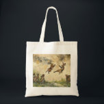 Bolsa Tote Meadow Matchup Playful Hares in a Meadow<br><div class="desc">This tote bag features happy hares playing together in a sunny meadow. The cheerful and colorful animal scene is perfect for hare lovers, rabbit fans, and anyone who enjoys cute wildlife artwork. Great for everyday use, grocery shopping, school, or casual outings. A fun and charming tote bag for animal lovers,...</div>