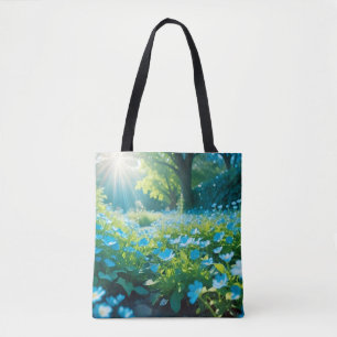 Bolsa Tote Meadow Prairie Flower Field Tranquil Nature Season