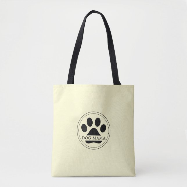 Bolsa Tote Média com Texto Personalizado e Impress (Frente)