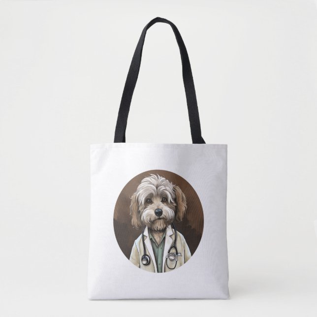 Bolsa Tote Médico de Cão de Havanês (Frente)