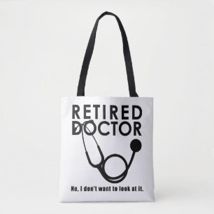 Bolsa Tote Médico Reformado com Stethoscope e Sassy Engraça
