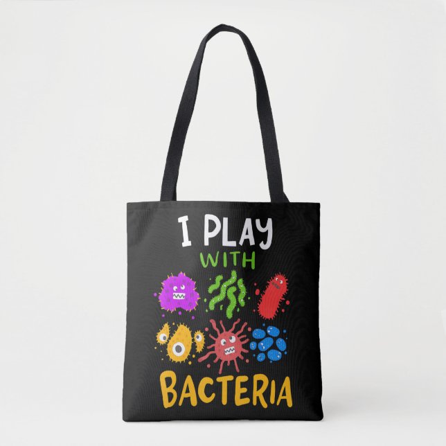 Bolsa Tote médico-tecnólogo microbiologista doa diversão (Frente)
