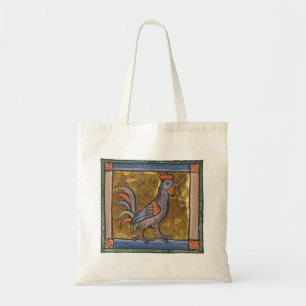 Bolsa Tote Medieval Bestiary Rooster c. 1270