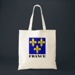 Bolsa Tote Medieval French Royal Standard Fidelity Heraldic<br><div class="desc">Elevate your library or study with this high-fidelity color reproduction of the Medieval Flag of France. This artwork meticulously captures the traditional "Azure" blue and "Or" gold used in French royal heraldry. Whether depicting the "semé-de-lis" (scattered lilies) of the early Crusades or the simplified three lilies representing the Holy Trinity,...</div>