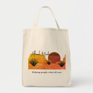 Bolsa Tote Meditação da Lua do Deserto Suave