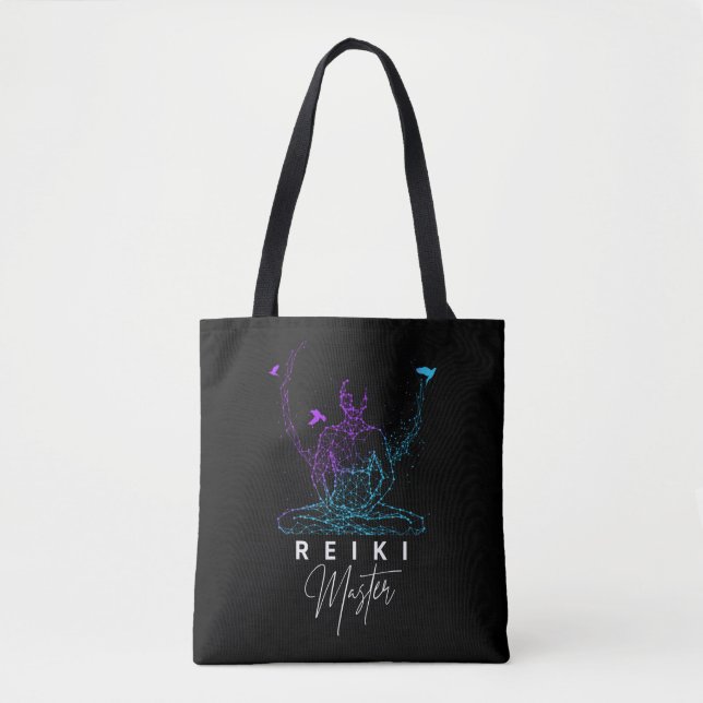 Bolsa Tote Meditação da Terapêutica Mestre de Reiki (Frente)