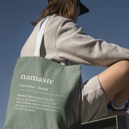 Bolsa Tote Meditação de Definição de Yoga Namaste Sage