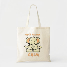 Bolsa Tote Meditação de Elefante Engraçado - Yoga Tote Bag