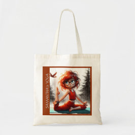 Bolsa Tote Meditação de garota bonita vida curativa de yoga m