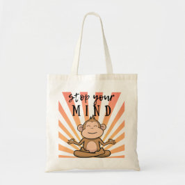 Bolsa Tote Meditação de macacos bonitos Yoga Tote Bag