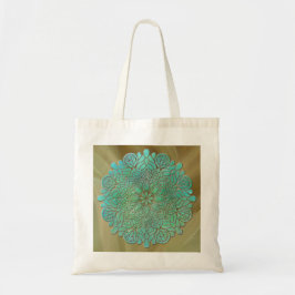 Bolsa Tote Meditação de Mandala 3D Historial colorido