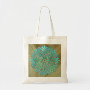Bolsa Tote Meditação de Mandala 3D Historial colorido