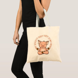 Bolsa Tote Meditação de Yoga Tote Bag, Engraçada