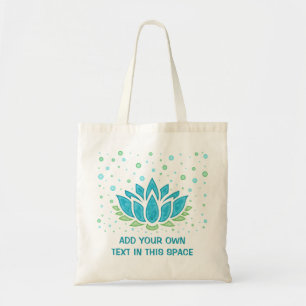 Bolsa Tote Meditação do Flor Lotus Yoga Zen  Texto Modelo