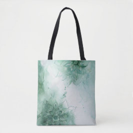 Bolsa Tote Meditação e relaxamento - Mandala Verde calmante