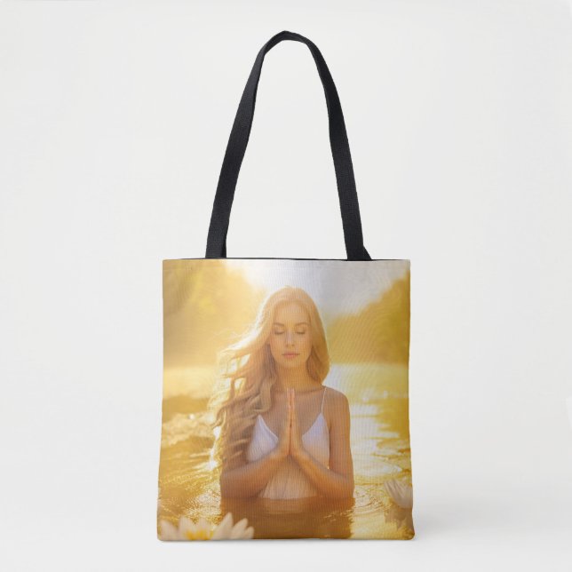 BOLSA TOTE MEDITATION - YOGA -- CARPE DIEM (Frente)