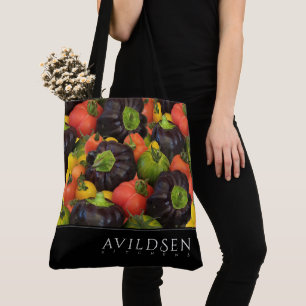 Bolsa Tote Medley Colorida Tomate & Purple Bell Pepper
