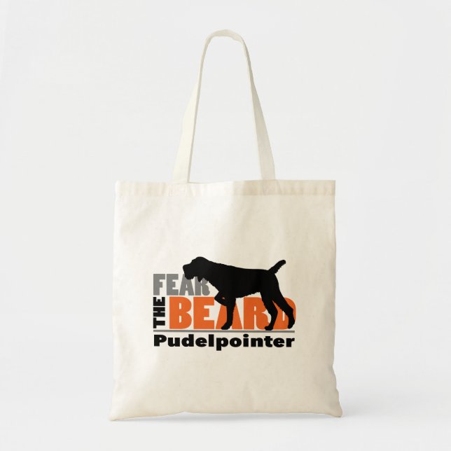 Bolsa Tote Medo da placa - Pudelpointer (Frente)