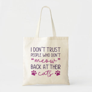 Bolsa Tote Medo De Volta Aos Seus Gatos